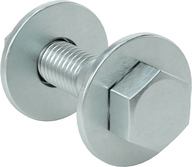 Boru Flanşları için Altıgen Başlı Vida ve Pul Kiti, 1/2 Boyutlu Boru Flanşı için, 1/2"-13 Boyut, Çelik, 16 Parça