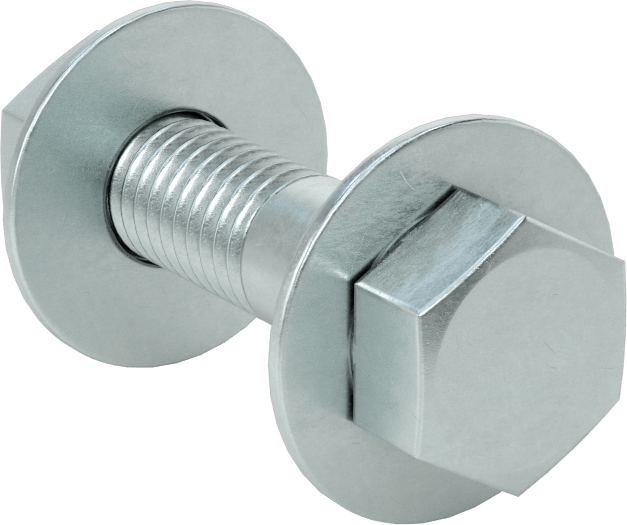 Boru Flanşları için Altıgen Başlı Vida ve Pul Kiti, 1/2 Boyutlu Boru Flanşı için, 1/2"-13 Boyut, 18-8 Paslanmaz Çelik, 16 Parça