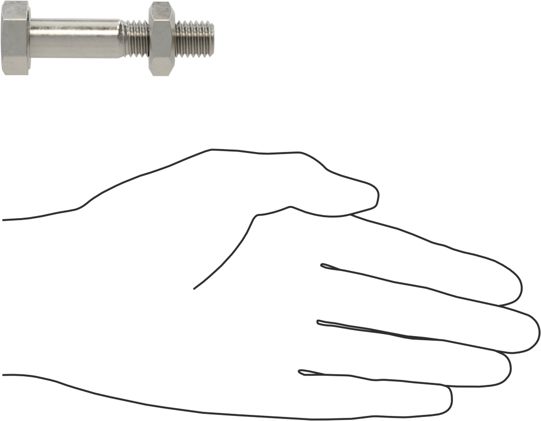 Boru Flanşları için Paslanmaz Çelik Ağır Altıgen Vida ve Somun Kiti, Sınıf 125/150, 1/2"-13 Diş, 1-1/2 Boru Boyutu için