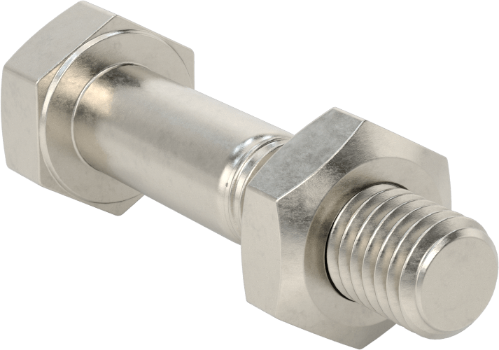 Boru Flanşları için Paslanmaz Çelik Ağır Altıgen Vida ve Somun Kiti, Sınıf 125/150, 1/2"-13 Diş, 1-1/2 Boru Boyutu için