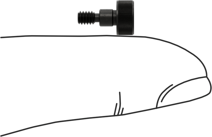 Siyah Oksit Kaplamalı 18-8 Paslanmaz Çelik Omuzlu Vida, 1/8" Omuz Çapı, 1/8" Omuz Uzunluğu, 3-48 Diş Boyutu