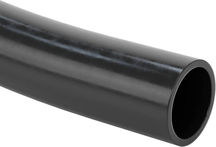 Hava ve Su için UV Dayanıklı Yumuşak EPDM Kauçuk Boru, Opak Siyah, 1-1/4" ID, 1-1/2" OD