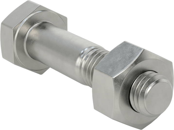 Çelik Ağır Altıgen Vida ve Somun Kiti, ASTM Sınıf L7, 1/2"-13 Diş, 1-1/2 Boru Boyutu