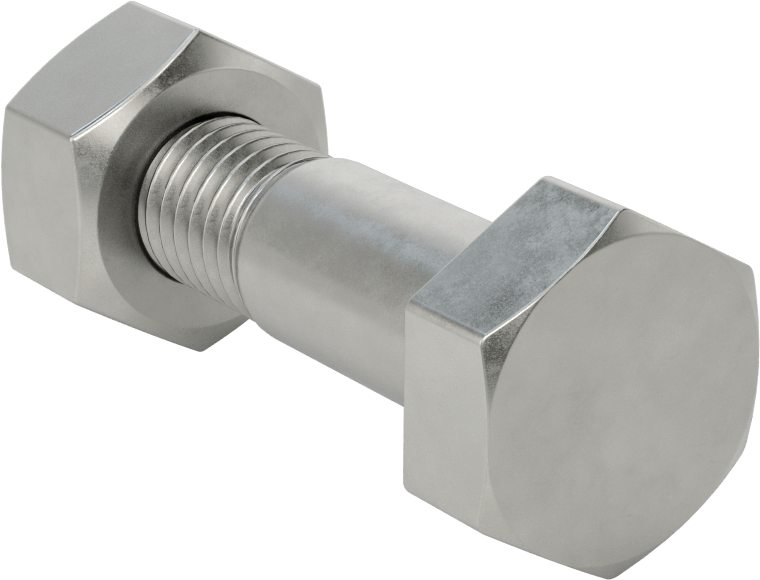 Çelik Ağır Altıgen Vida ve Somun Kiti, ASTM Sınıf L7, 5/8"-11 Diş, 2 Boru Boyutu