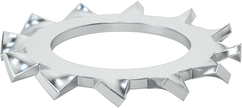 Mil. Spec. Dış Dişli Kilit Pul, 9/16" Vida Boyutu için, Çinko Kaplı Çelik, MS35335-38