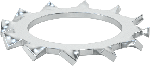 Mil. Spec. Dış Dişli Kilit Pul, 7/8" Vida Boyutu için, Çinko Kaplı Çelik, MS35335-41