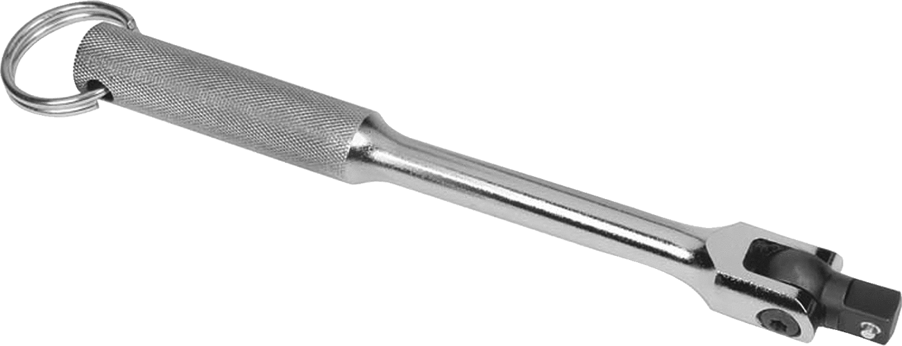 Bağlantı Halkalı Esnek Başlı Anahtar Tutacağı, 3/8" Kare Tahrik, 8-5/8" Toplam Uzunluk