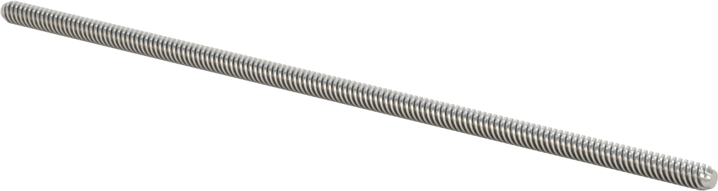 Hızlı Hareketli Ultra Hassas Kılavuz Vida, 4140 Alaşımlı Çelik, M5 x 1,25 mm Diş Boyutu, 175 mm Uzunluk