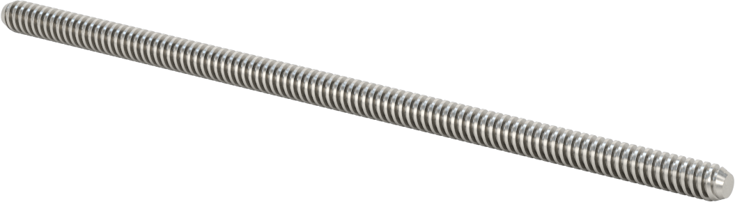 Hızlı Hareketli Ultra Hassas Kılavuz Vida, 4140 Alaşımlı Çelik, M8 x 2 mm Diş Boyutu, 200 mm Uzunluk