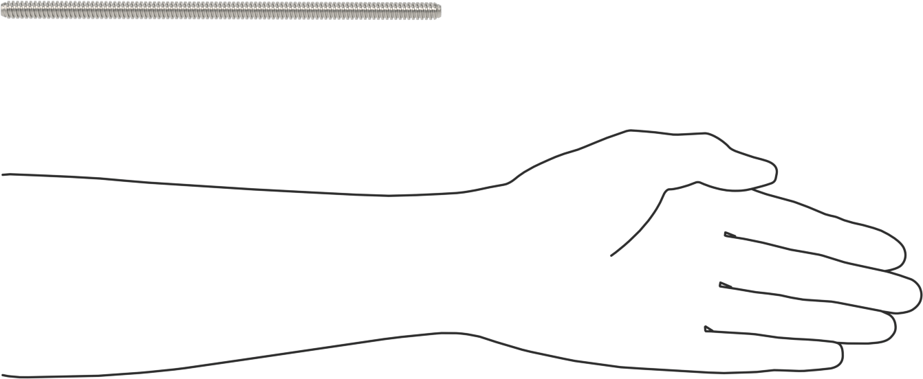 Hızlı Hareketli Ultra Hassas Kılavuz Vida, 4140 Alaşımlı Çelik, M8 x 2 mm Diş Boyutu, 200 mm Uzunluk