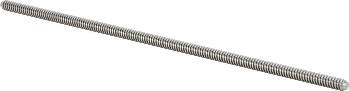 Hızlı Hareketli Ultra Hassas Kılavuz Vida, 4140 Alaşımlı Çelik, M8 x 2 mm Diş Boyutu, 300 mm Uzunluk