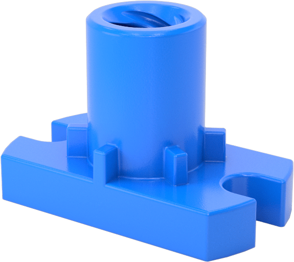 Hızlı Hareketli Ultra Hassas Kılavuz Vida için M5 x 1,25 mm Dişli Flanş Somunu