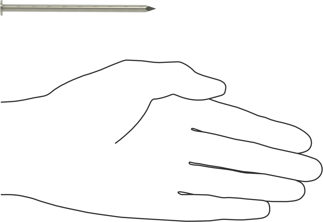 Çelik Çiviler, 16D Penny Boyutu, 3-1/2" Uzunluk
