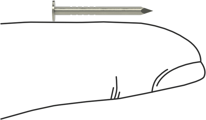 Kolay Çakılan Son İşlem Çivileri, 3/4" Uzunluk, 16 Gauge