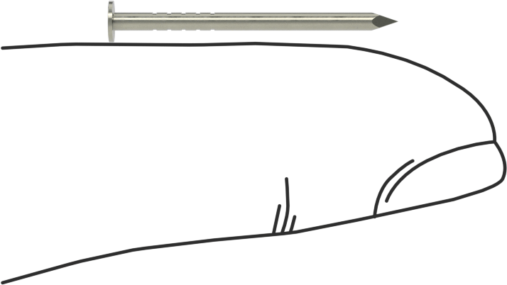 Kolay Çakılan Son İşlem Çivileri, 7/8" Uzunluk, 17 Gauge