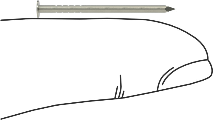 Kolay Çakılan Son İşlem Çivileri, 1" Uzunluk, 17 Gauge