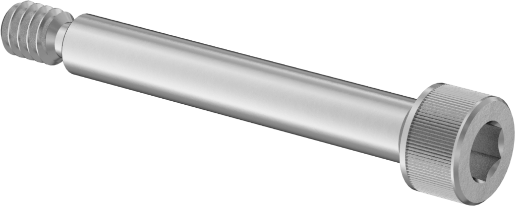 18-8 Paslanmaz Çelik Omuzlu Vida, 3/32" Omuz Çapı, 5/8" Omuz Uzunluğu, 2-56 Diş Boyutu