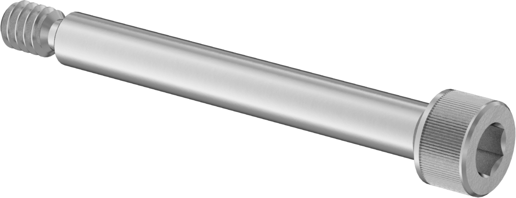 18-8 Paslanmaz Çelik Omuzlu Vida, 3/32" Omuz Çapı, 3/4" Omuz Uzunluğu, 2-56 Diş Boyutu