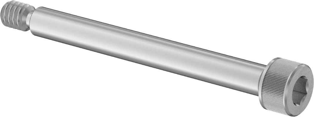 18-8 Paslanmaz Çelik Omuzlu Vida, 3/32" Omuz Çapı, 7/8" Omuz Uzunluğu, 2-56 Diş Boyutu