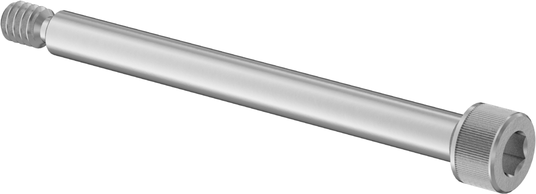 18-8 Paslanmaz Çelik Omuzlu Vida, 3/32" Omuz Çapı, 1" Omuz Uzunluğu, 2-56 Diş Boyutu