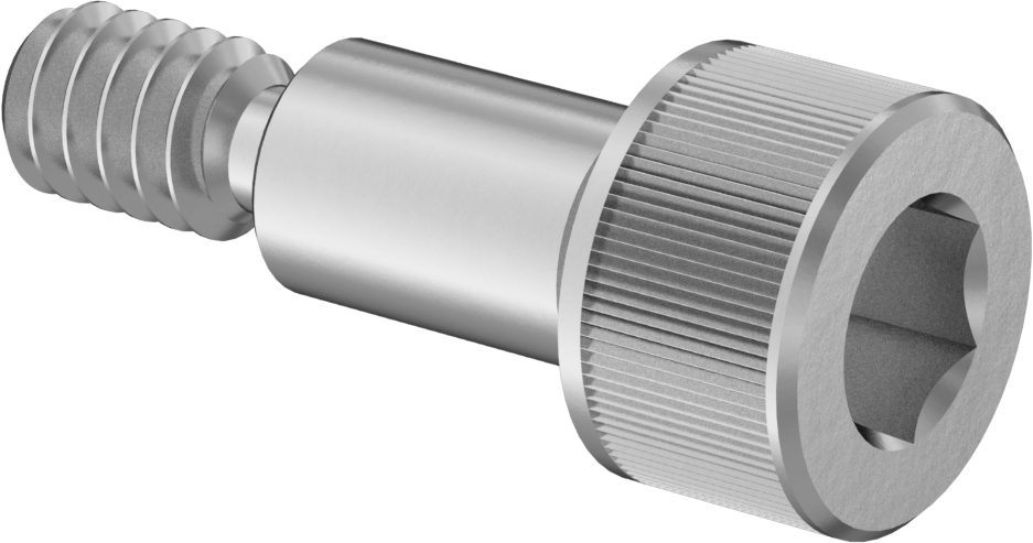 18-8 Paslanmaz Çelik Omuzlu Vida, 3/32" Omuz Çapı, 5/32" Omuz Uzunluğu, 1-64 Diş Boyutu