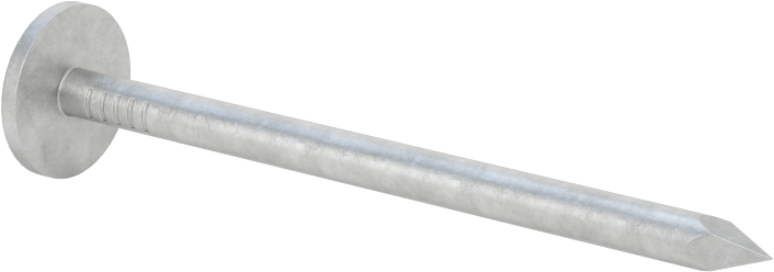 Galvanizli Çelik Büyük Başlı Çiviler, 6D Penny Boyutu, 2" Uzunluk