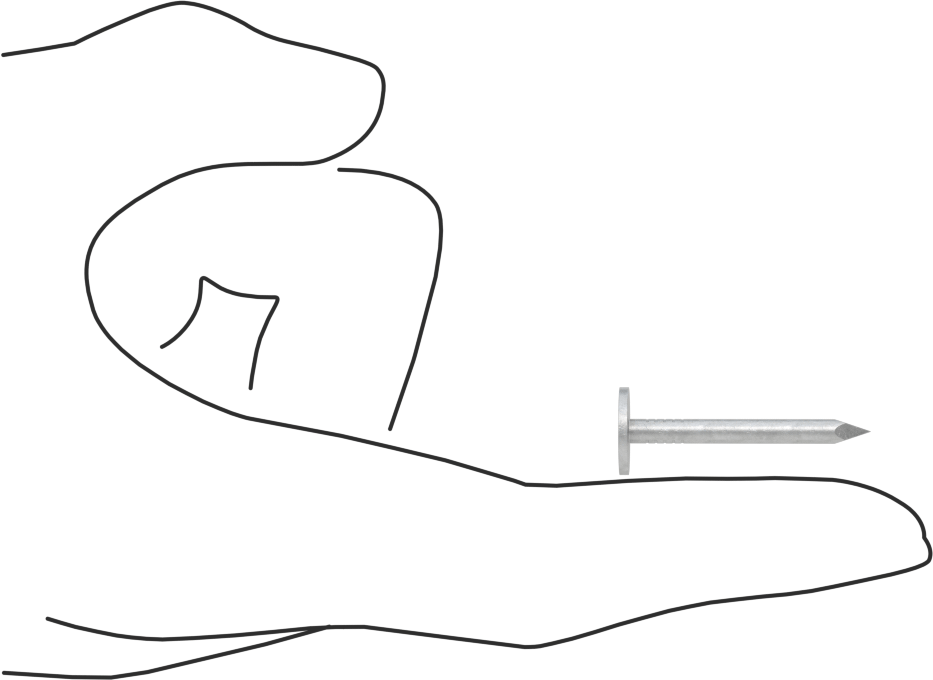 Galvanizli Çelik Büyük Başlı Çiviler, 3D Penny Boyutu, 1-1/4" Uzunluk
