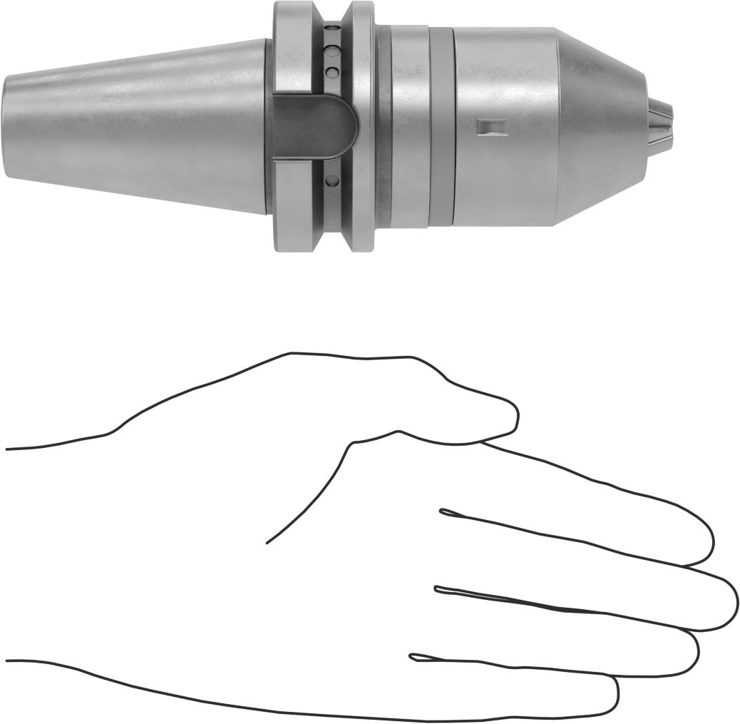 BT Konik Entegre Mil ile Matkap Mandreni, Anahtarlı, Bt 40 Konik Şaft, 1/32“-5/8” Matkap Ucu Şaft Boyutu için