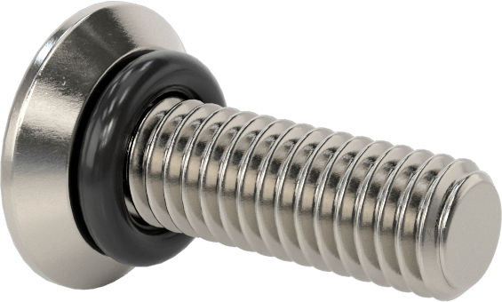 Sızdırmaz, Kurcalamaya Dayanıklı Torx Düz Başlı Vidalar, Buna-N O-Ringli 18-8 Paslanmaz Çelik, M3 x 0,5 mm Diş Boyutu, 10 mm Uzunluk