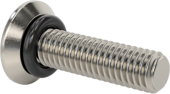 Sızdırmaz, Kurcalamaya Dayanıklı Torx Düz Başlı Vidalar, Buna-N O-Ringli 18-8 Paslanmaz Çelik, M3 x 0,5 mm Diş Boyutu, 12 mm Uzunluk