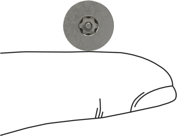 Sızdırmaz, Kurcalamaya Dayanıklı Torx Düz Başlı Vidalar, Buna-N O-Ringli 18-8 Paslanmaz Çelik, M5 x 0,8 mm Diş Boyutu, 8 mm Uzunluk