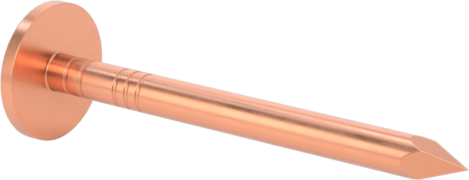 Bakır Büyük Başlı Çiviler, 4D Penny Boyutu, 1-1/2" Uzunluk