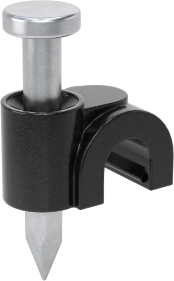Çekiçle Takılan Kablo Tutucular, Galvanizli Çelik Çivi, 1/8" Genişlik, 1/4" Yükseklik