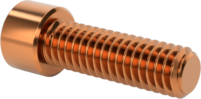 Bronz Soket Başlı Vida, 5/16"-18 Diş Boyutu, 1" Uzunluk