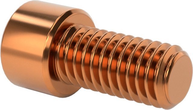 Bronz Soket Başlı Vida, 3/8"-16 Diş Boyutu, 3/4" Uzunluk