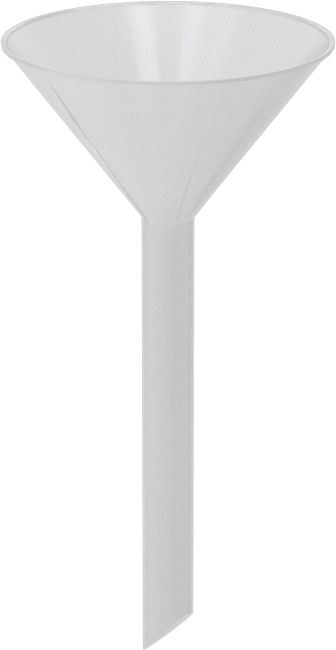 Minyatür Plastik Huni, Havalandırmalı Ağızlık ile, 1/8 FL. oz. Kapasite