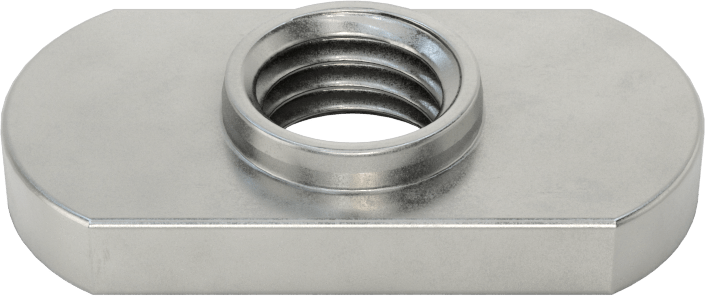 Çelik Düşük Profilli Dar Tabanlı Kaynak Somunları, M12 x 1,75 mm Dişli Boyutu