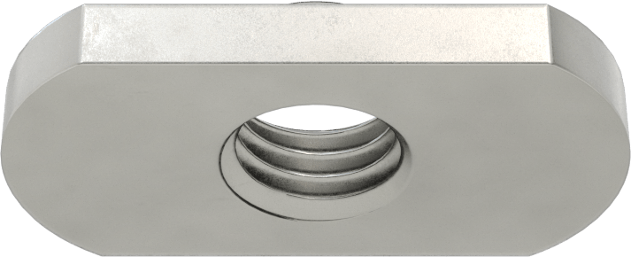 Çelik Düşük Profilli Dar Tabanlı Kaynak Somunları, M12 x 1,75 mm Dişli Boyutu