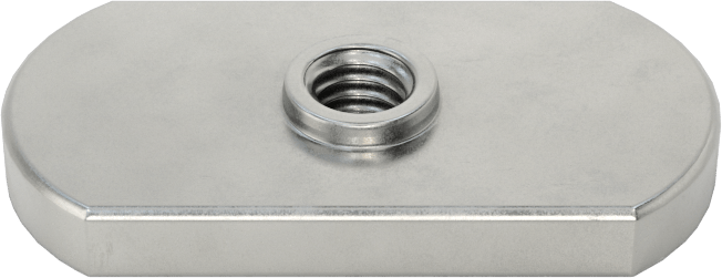 Çelik Düşük Profilli Dar Tabanlı Kaynak Somunları, M3,5 x 0,6 mm Diş Boyutu
