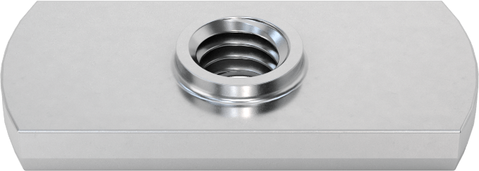 Çelik Düşük Profilli Dar Tabanlı Kaynak Somunları, M6 x 1 mm Diş Boyutu