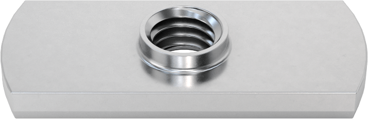 Çelik Düşük Profilli Dar Tabanlı Kaynak Somunları, M8 x 1,25 mm Diş Boyutu