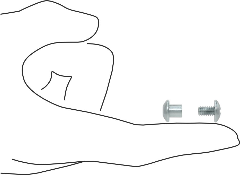 Çelik Bağlama Varilleri ve Vidaları, 10-24 Diş Boyutu, 1/4“-3/8” Malzeme Kalınlığı için