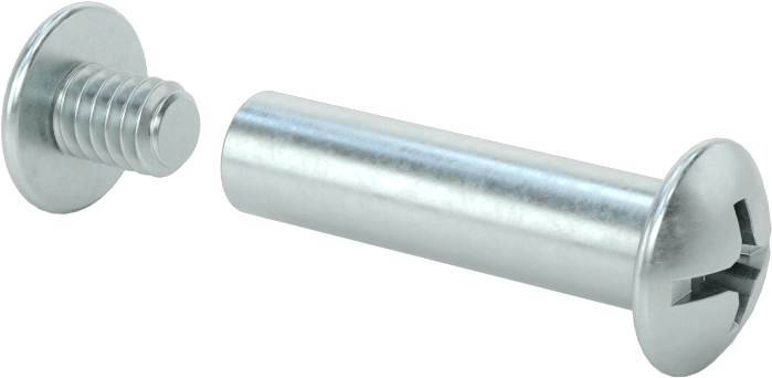 Çelik Bağlama Varilleri ve Vidaları, 1/4"-20 Diş Boyutu, 1-1/4“-1-3/8” Malzeme Kalınlığı için