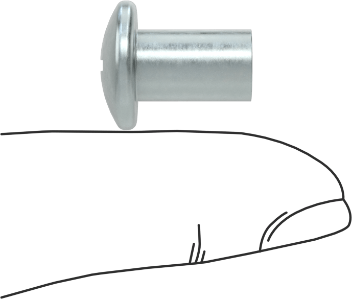Çelik Bağlama Namluları, 1/4"-20 Diş Boyutu, 1/2" Uzunluk