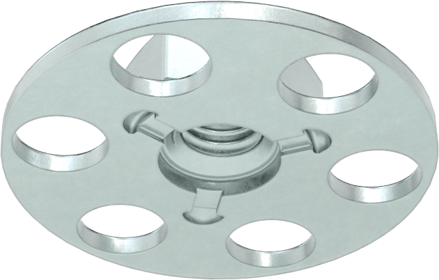 Yapıştırıcıya Hazır Somun, Çinko Kaplı Çelik, M5 x 0,8 mm Diş, 23 mm Çapında Taban