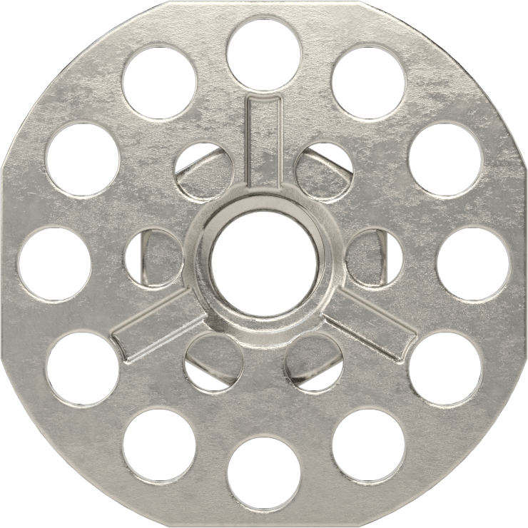 Yapıştırıcıya Hazır Somun, 316 Paslanmaz Çelik, 3/8"-16 Diş, 1-1/2" Taban Çapı, 21/32" Somun Genişliği