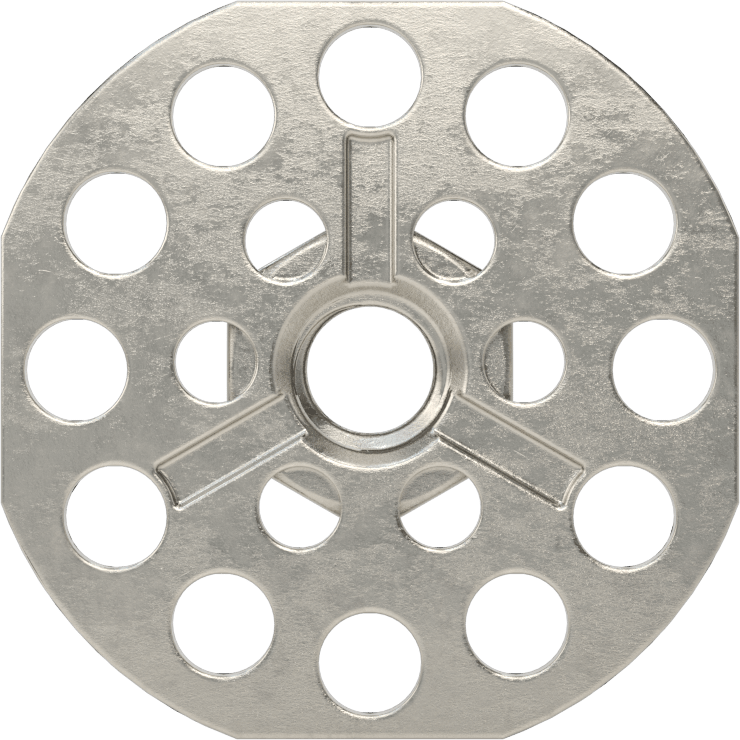 Yapıştırıcıya Hazır Somun, 316 Paslanmaz Çelik, M8 x 1,25 mm Diş, 38 mm Taban Çapı, 14 mm Somun Genişliği