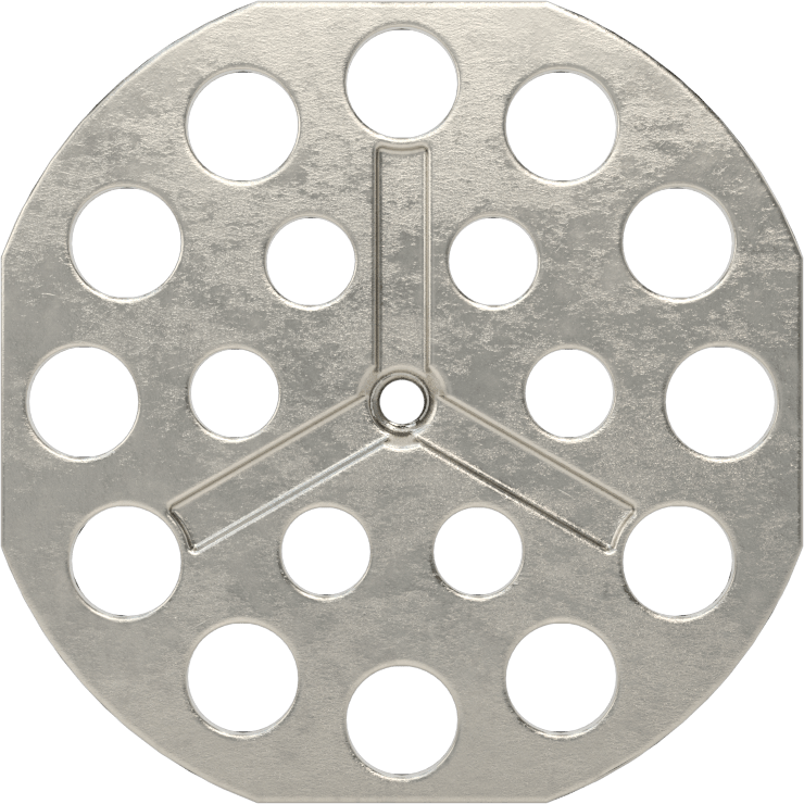 Yapıştırıcıya Hazır Somun, 316 Paslanmaz Çelik, 4-40 Diş, 1-1/2" Taban Çapı, 1/4" Somun Genişliği