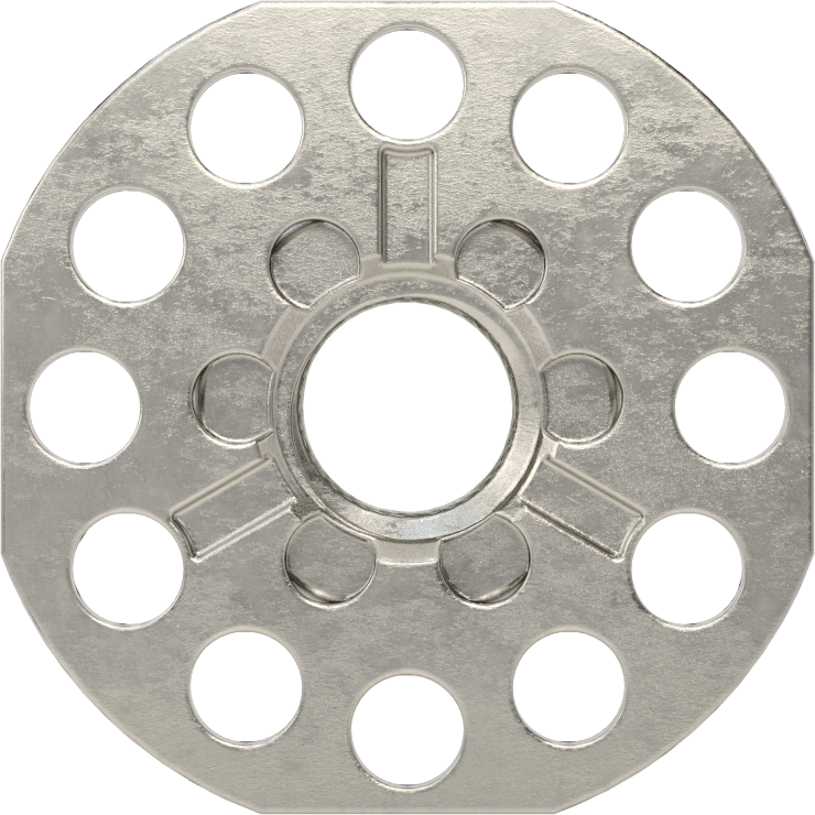 Yapıştırıcıya Hazır Somun, 316 Paslanmaz Çelik, M12 x 1,75 mm Boyut, 38 mm Taban Çapı, 19 mm Somun Genişliği