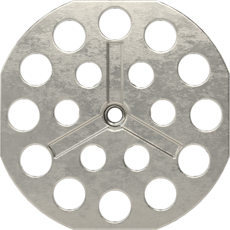 Yapıştırıcıya Hazır Somun, 316 Paslanmaz Çelik, 8-32 Diş, 1-1/2" Taban Çapı, 1/4" Somun Genişliği
